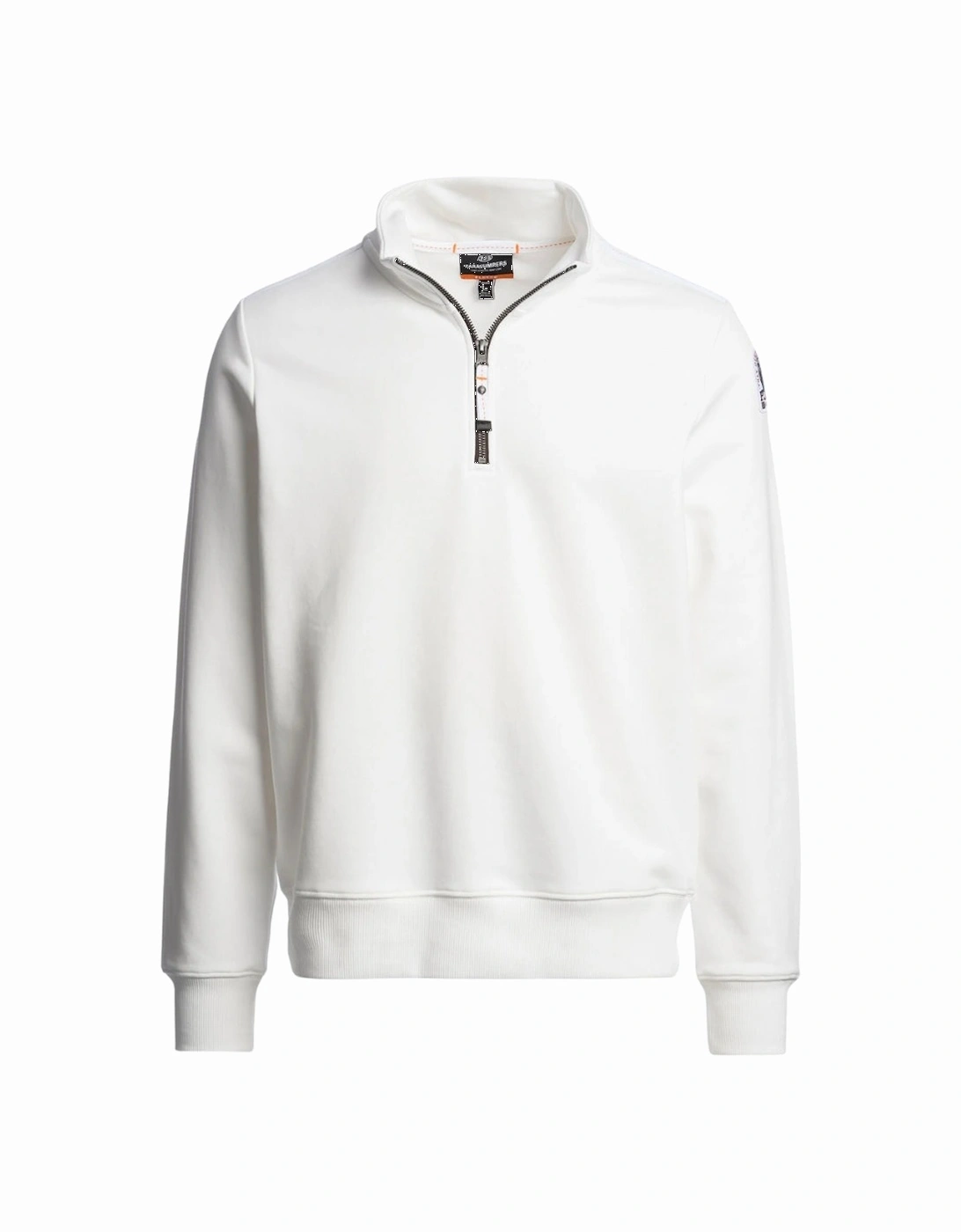 Broad Peak White Half Zip Sweatshirt, 7 of 6