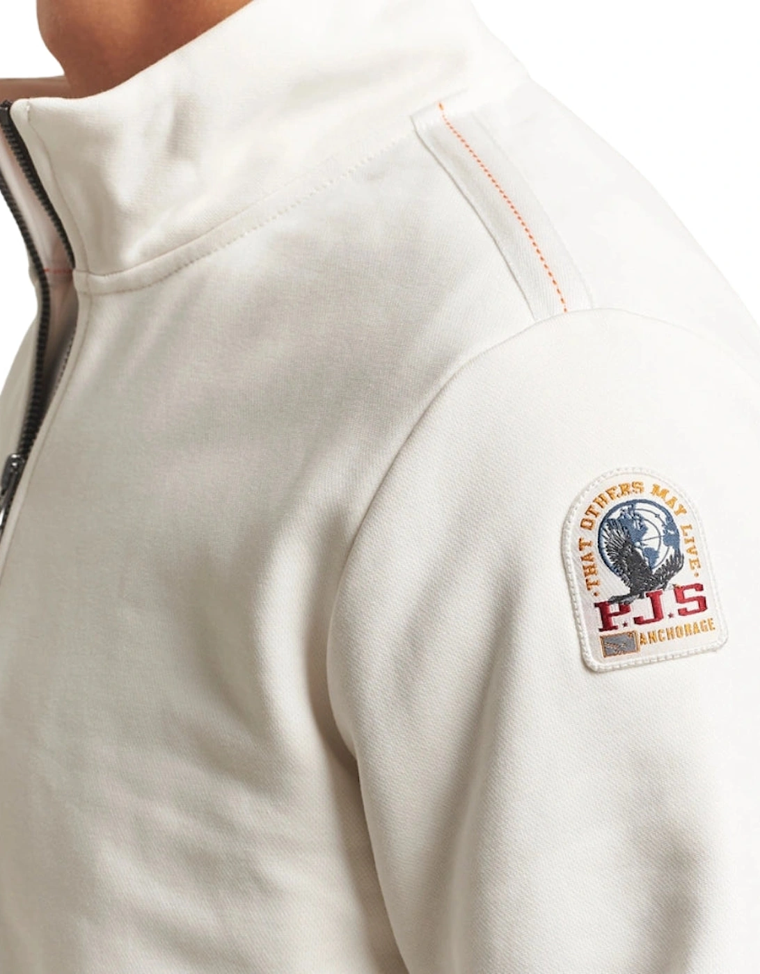 Broad Peak White Half Zip Sweatshirt