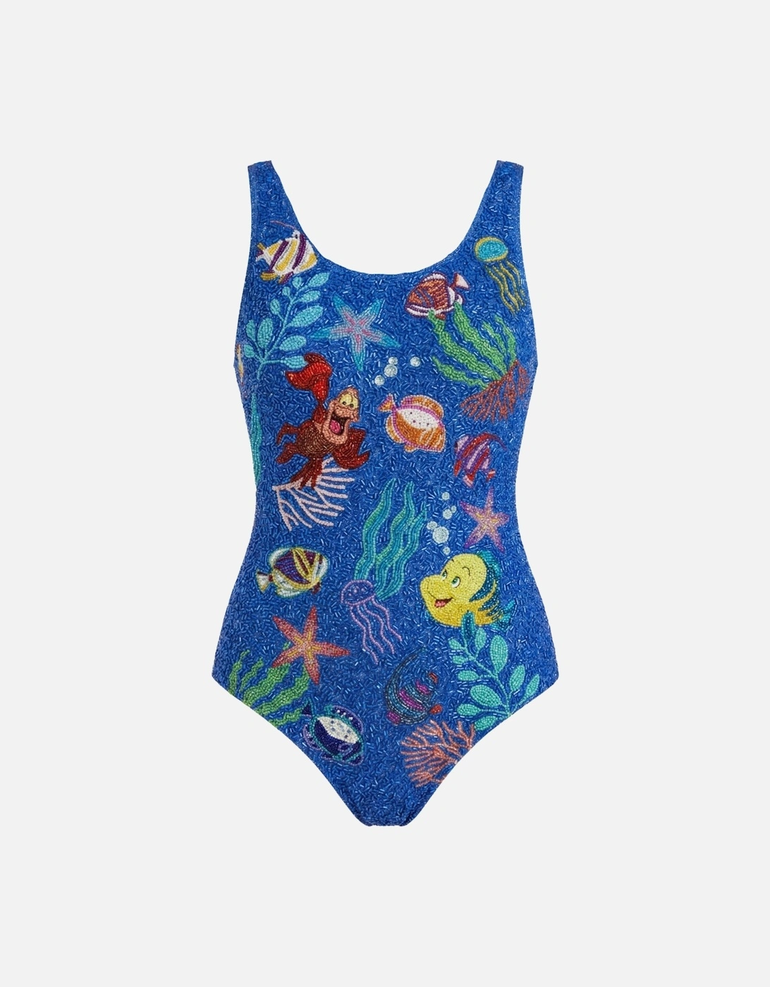 Disney | Fully Hand Beaded Attina Navy Swimsuit