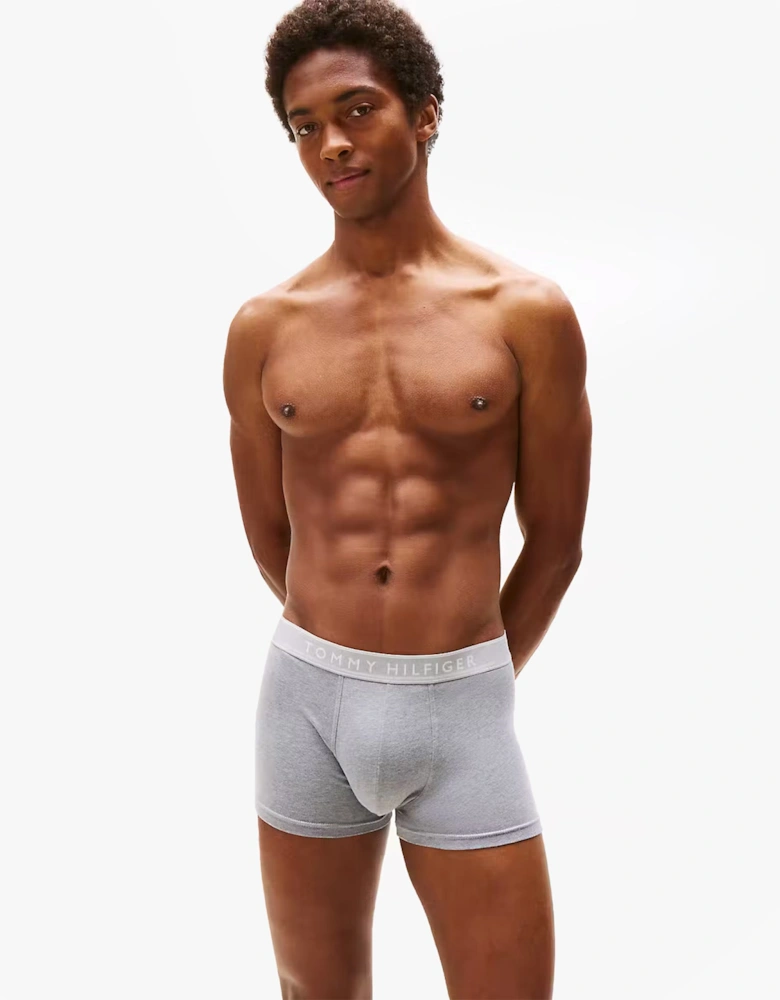 Mens 3 Pack Trunks Grey/Black/White