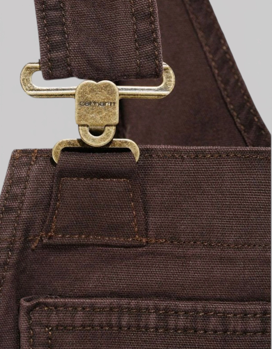 Carhartt Crawford Bib Overall Dark Brown