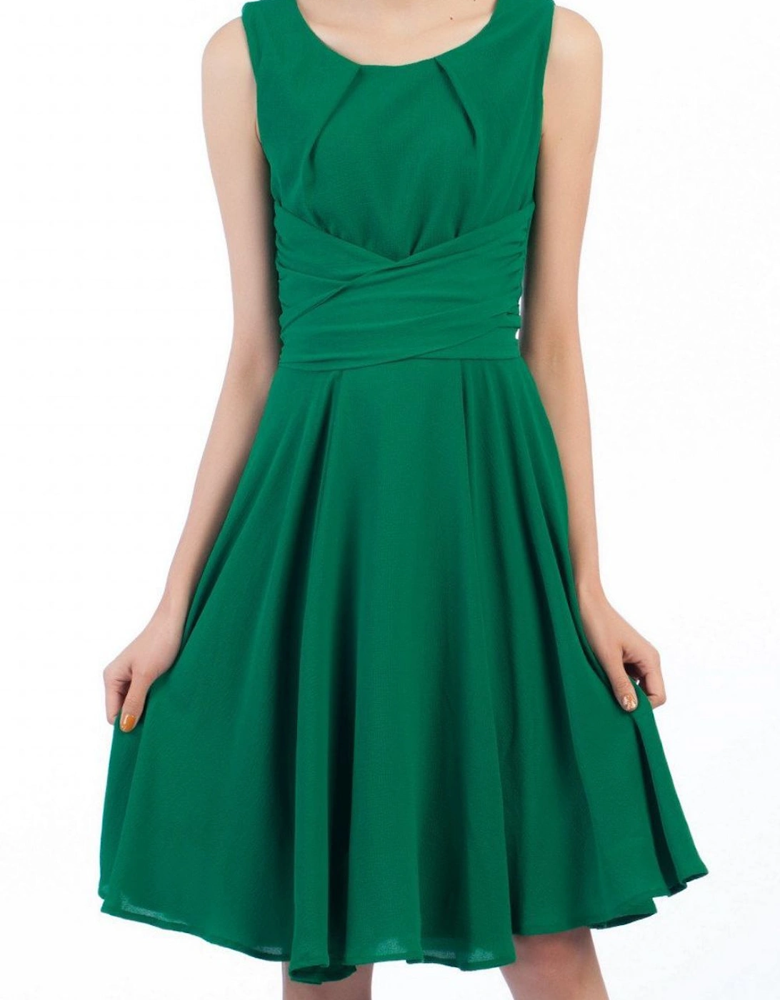 Cross Belted Skater Dress, 2 of 1
