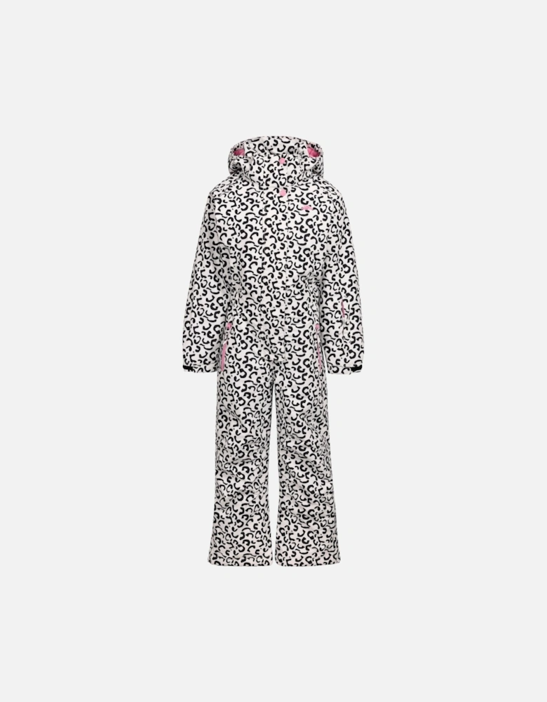 Girls Heysen Leopard Print Ski Suit