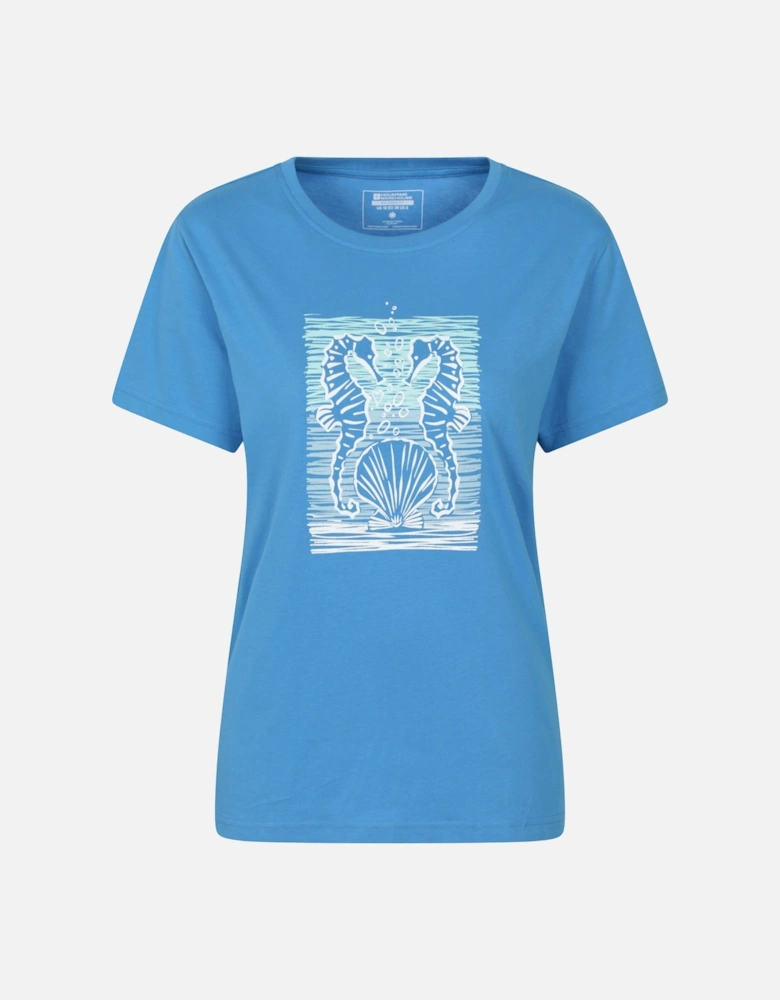 Womens/Ladies Seahorse Relaxed Fit T-Shirt