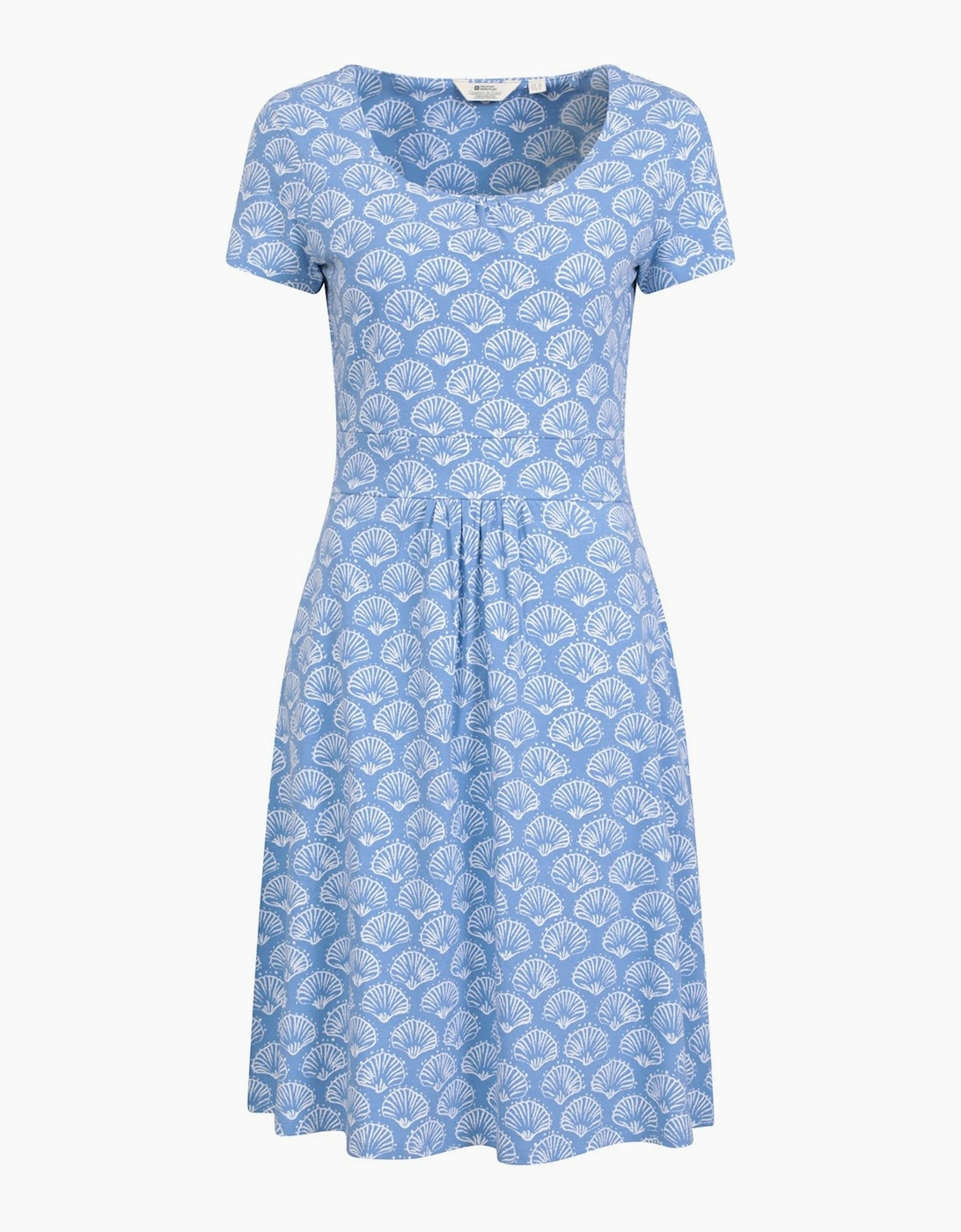 Mountain Warehouse Women's Blue / Orchid Seashells Uv Protection Midi Dress - Size: 12