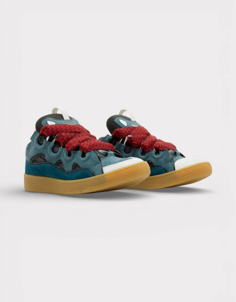 Curb Sneakers Blue Red