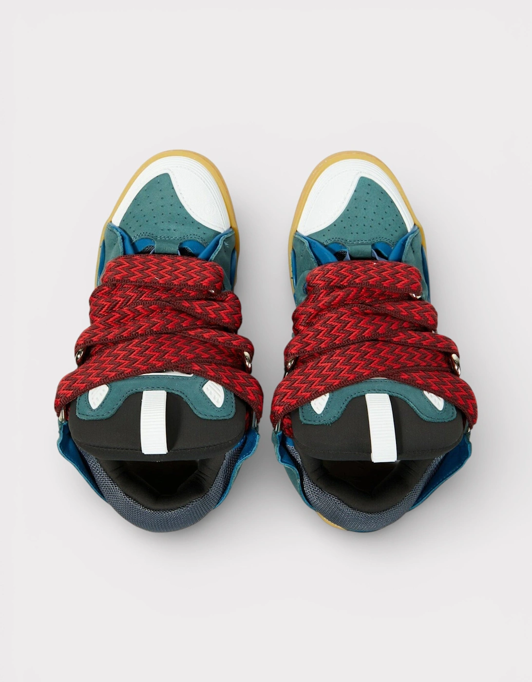 Curb Sneakers Blue Red