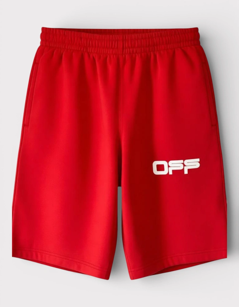 Airport Tape Sweatshorts Red