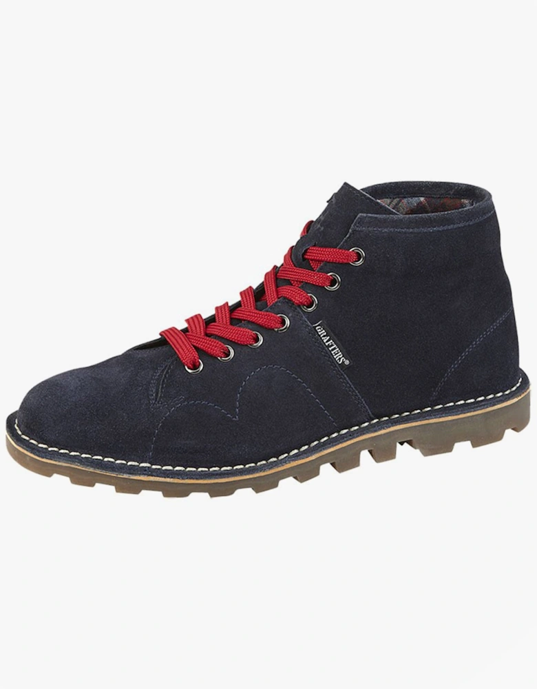 Unisex Suede Monkey Boots Navy