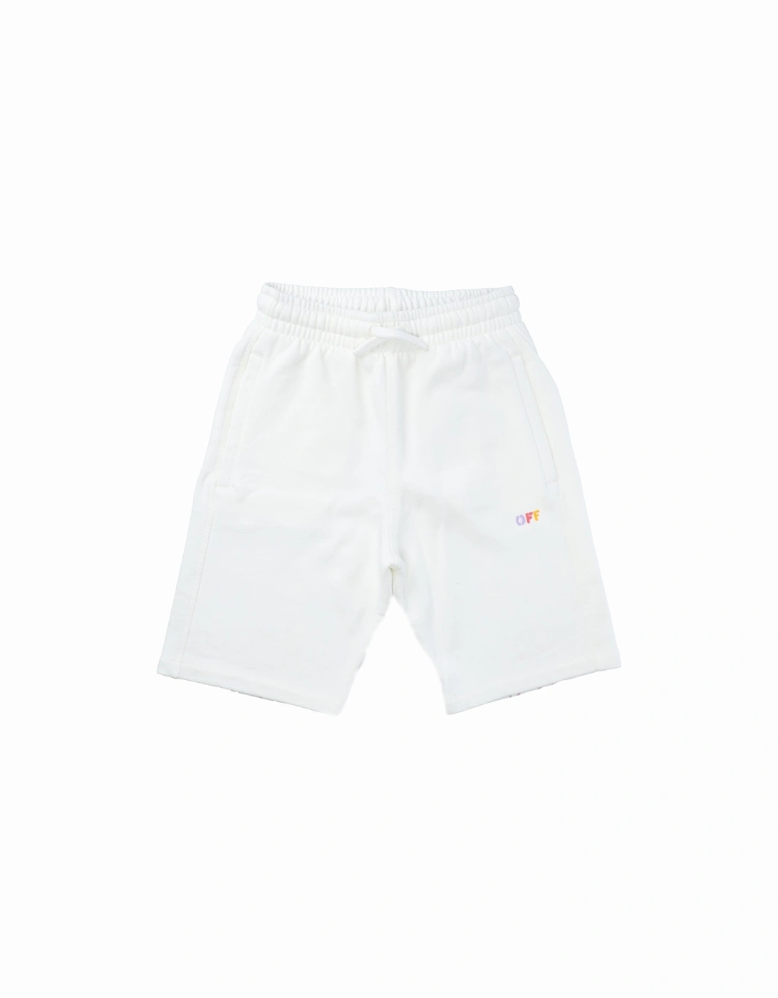 Juniors Diagonal Rainbow Sweat Shorts, 3 of 2