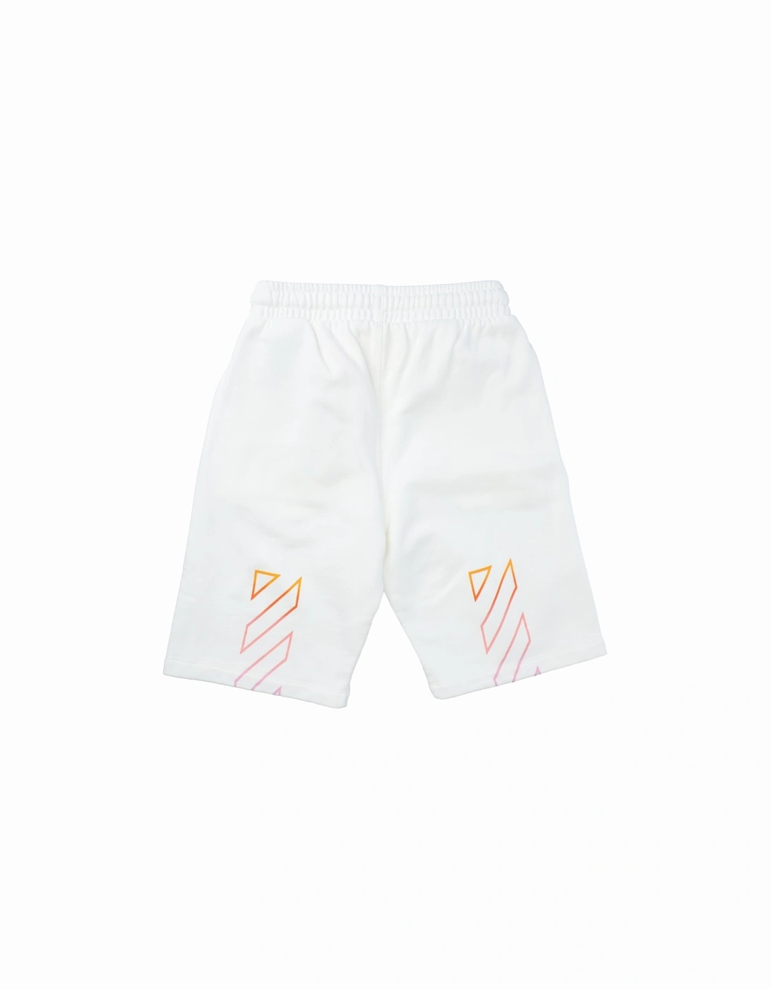 Juniors Diagonal Rainbow Sweat Shorts