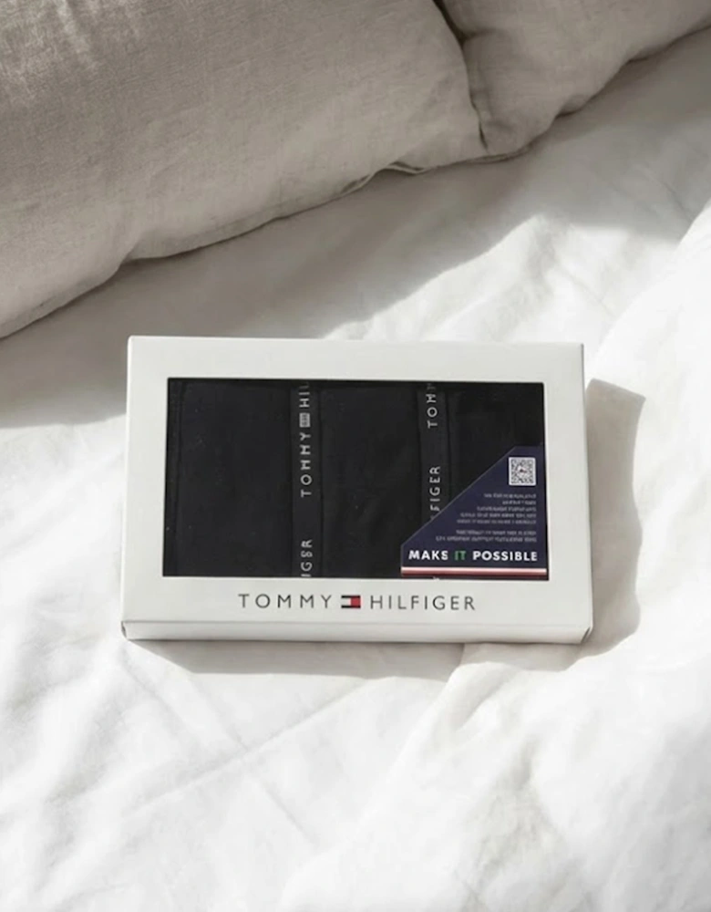 3 PACK LACE Womens Thong Black