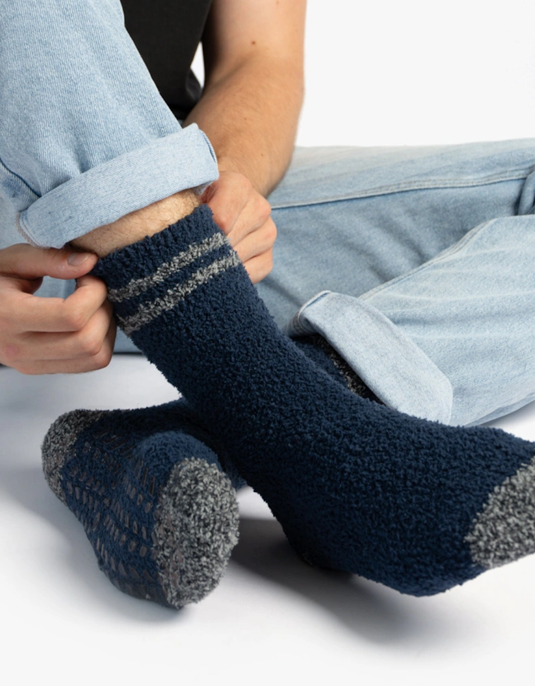Toasties SUPER SOFT COSY SOCKS (Triple Pack) Mens Socks Navy Mix