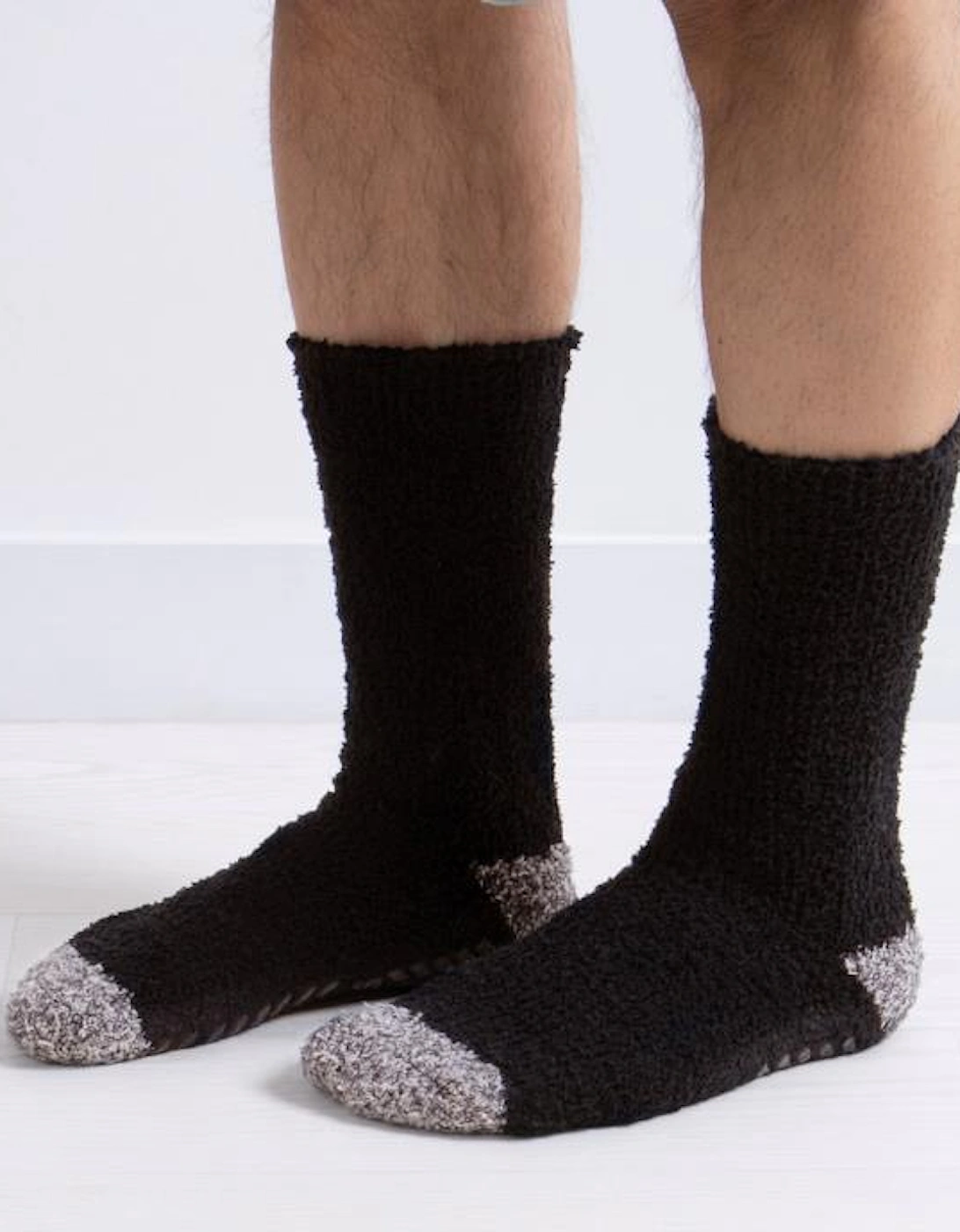 Toasties SUPER Mens Socks Grey/Black