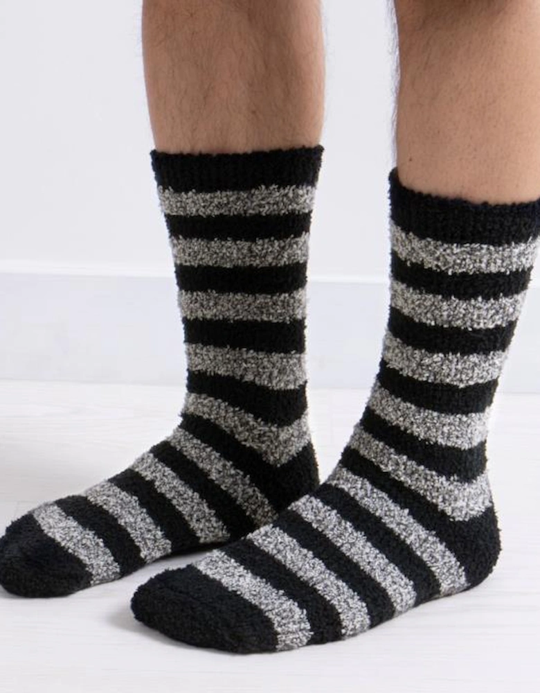Toasties SUPER Mens Socks Grey/Black