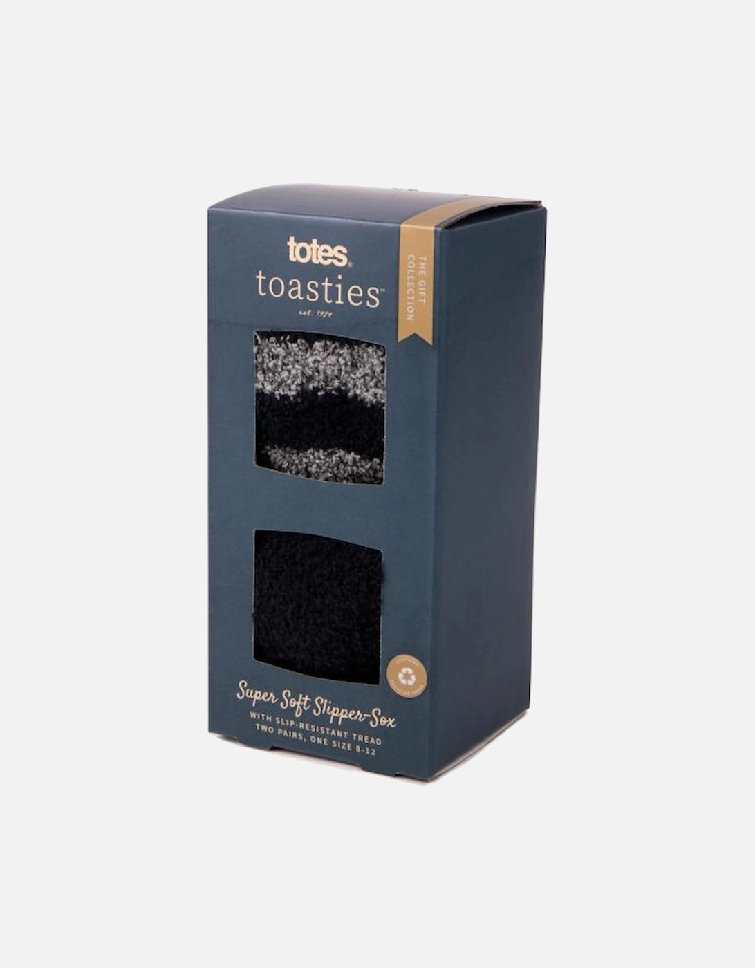 Toasties SUPER Mens Socks Grey/Black