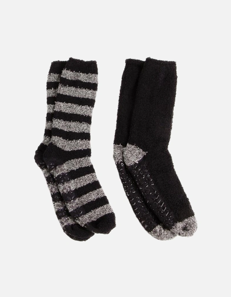 Toasties SUPER Mens Socks Grey/Black