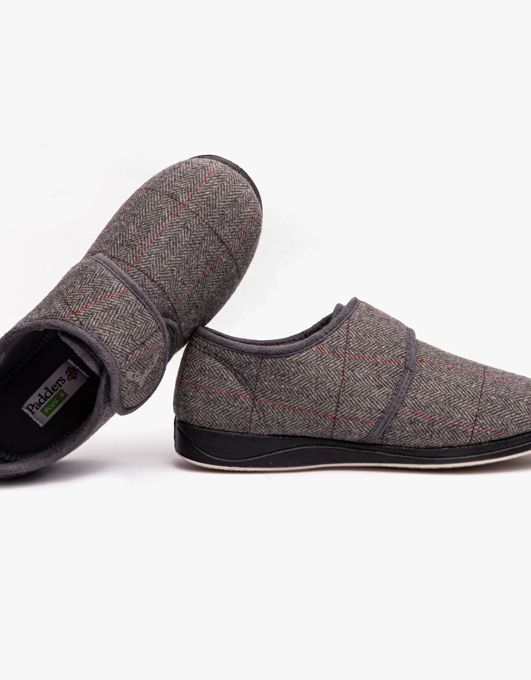 CHARLES Mens (G Fit) Slippers Grey Combi