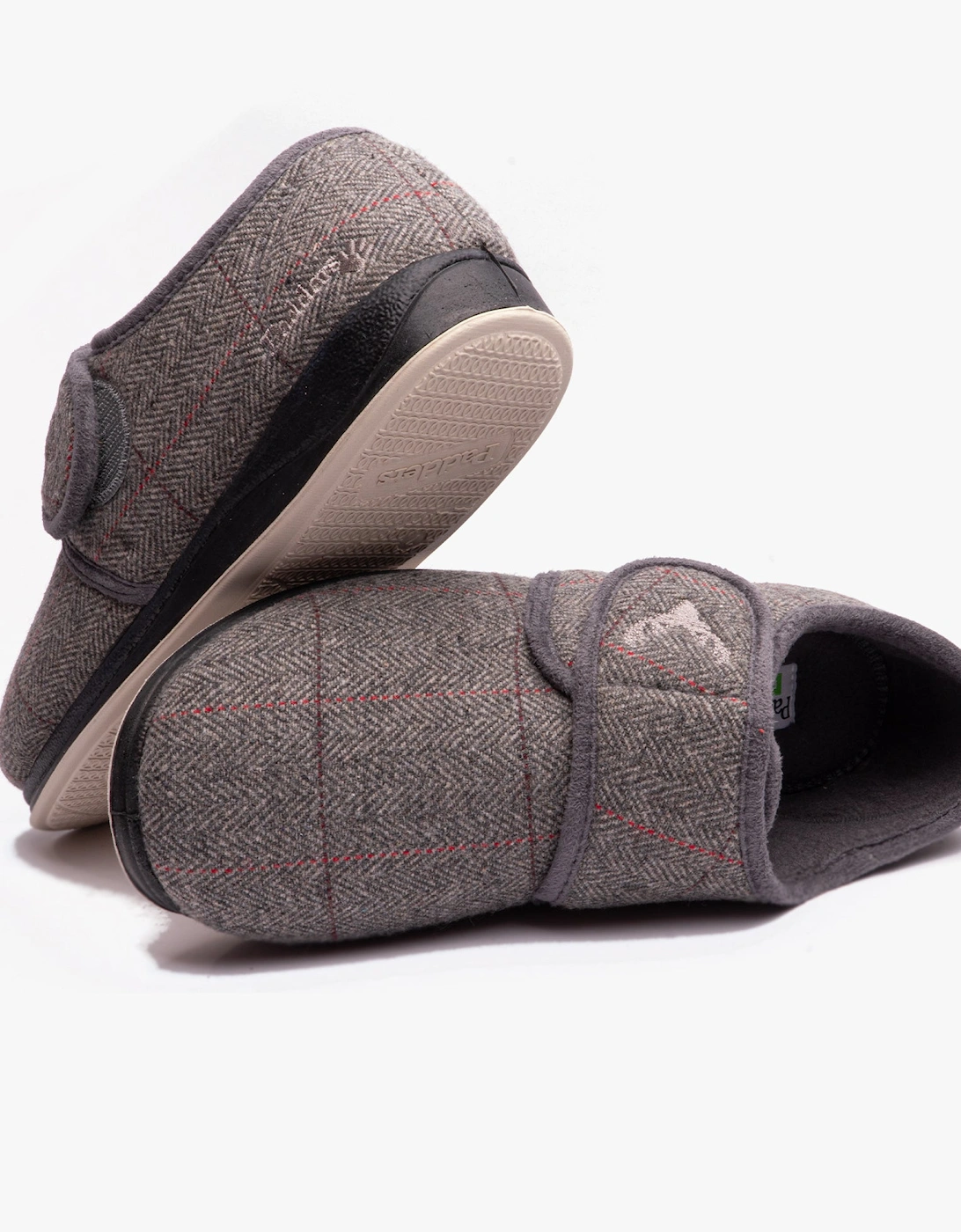 CHARLES Mens (G Fit) Slippers Grey Combi