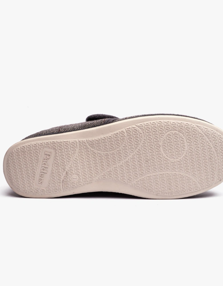 CHARLES Mens (G Fit) Slippers Grey Combi