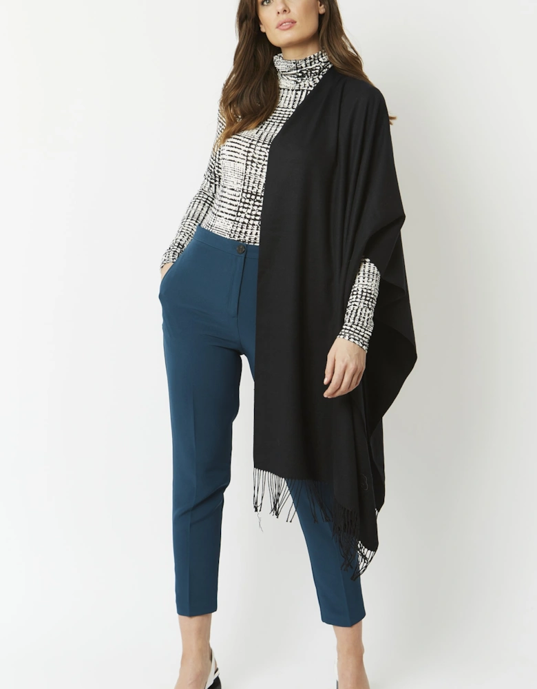 Black Cashmere Blend Scarf