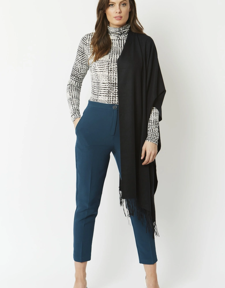 Black Cashmere Blend Scarf