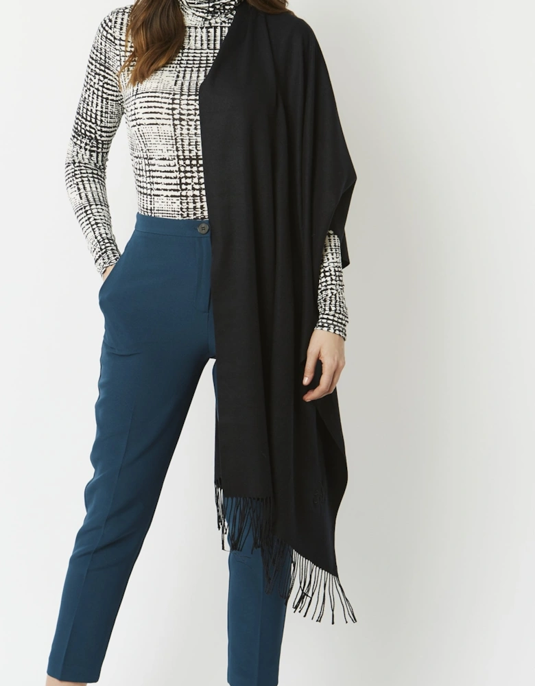 Black Cashmere Blend Scarf