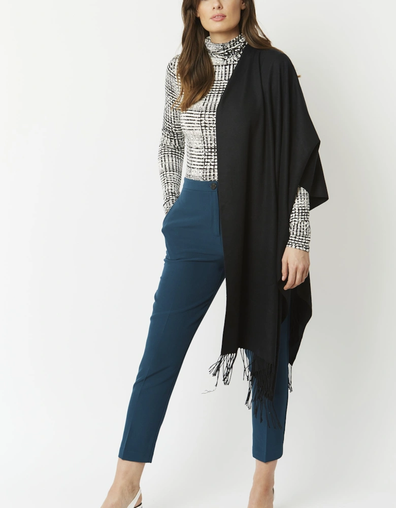 Black Cashmere Blend Scarf