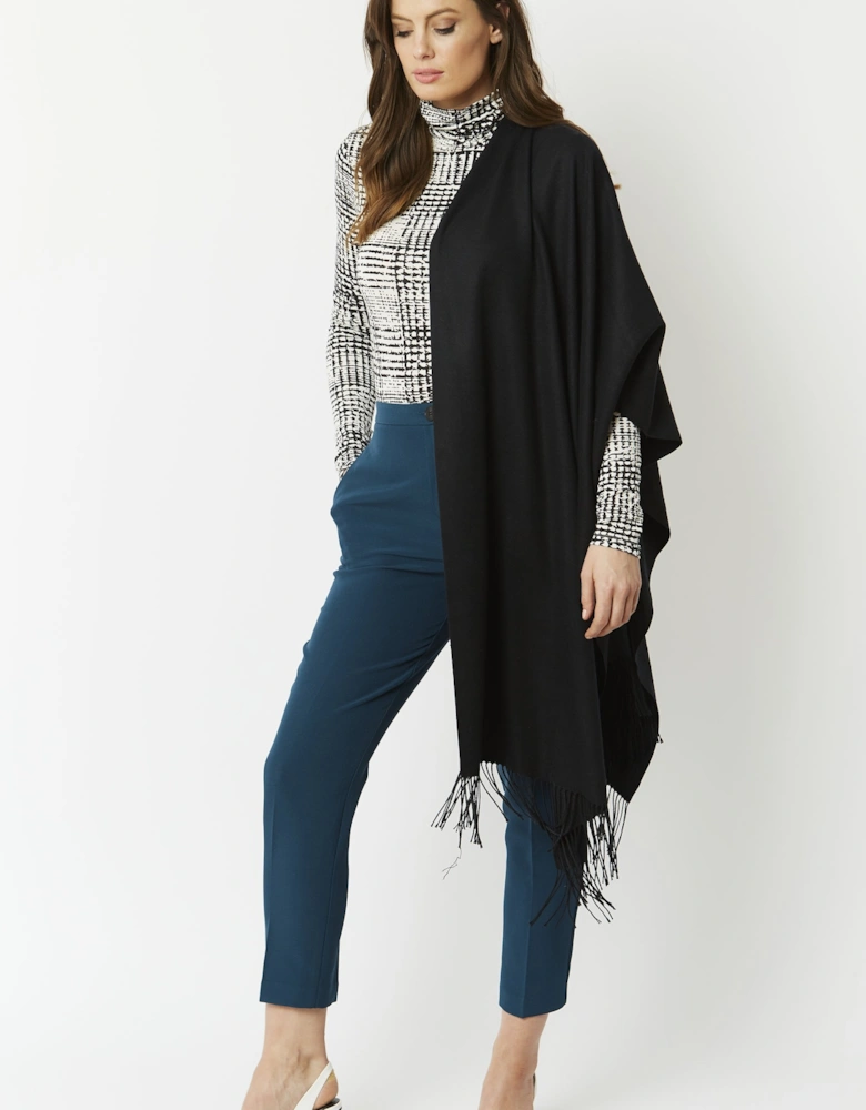 Black Cashmere Blend Scarf