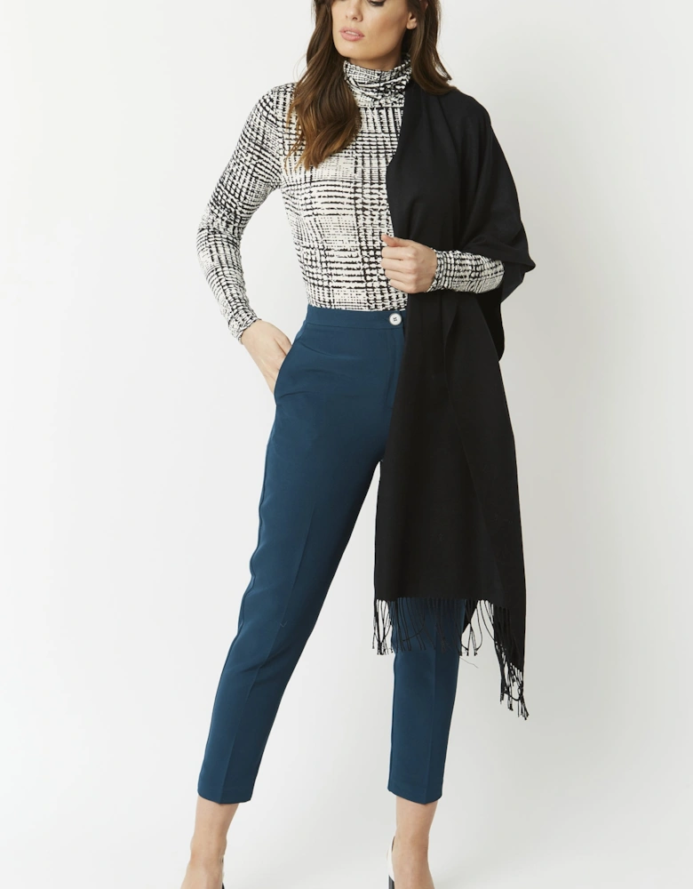 Black Cashmere Blend Scarf