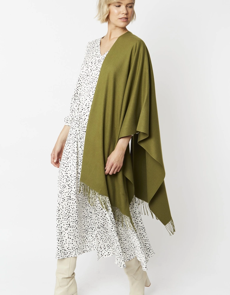 Khaki Cashmere Blend Scarf