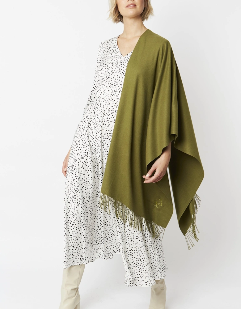 Khaki Cashmere Blend Scarf