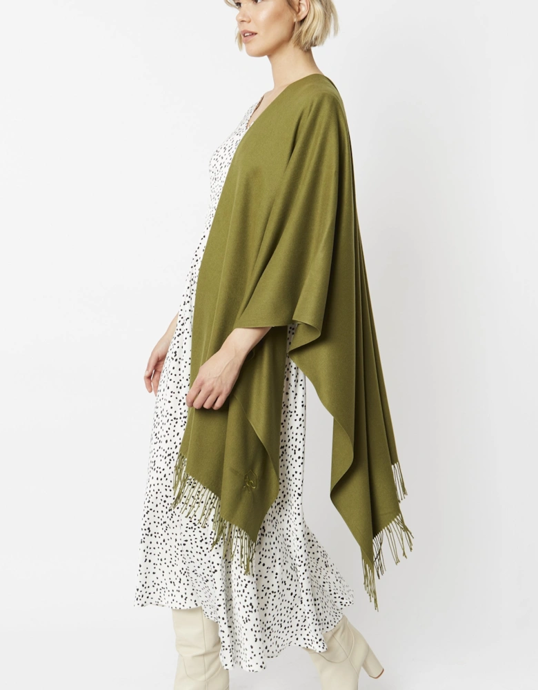 Khaki Cashmere Blend Scarf