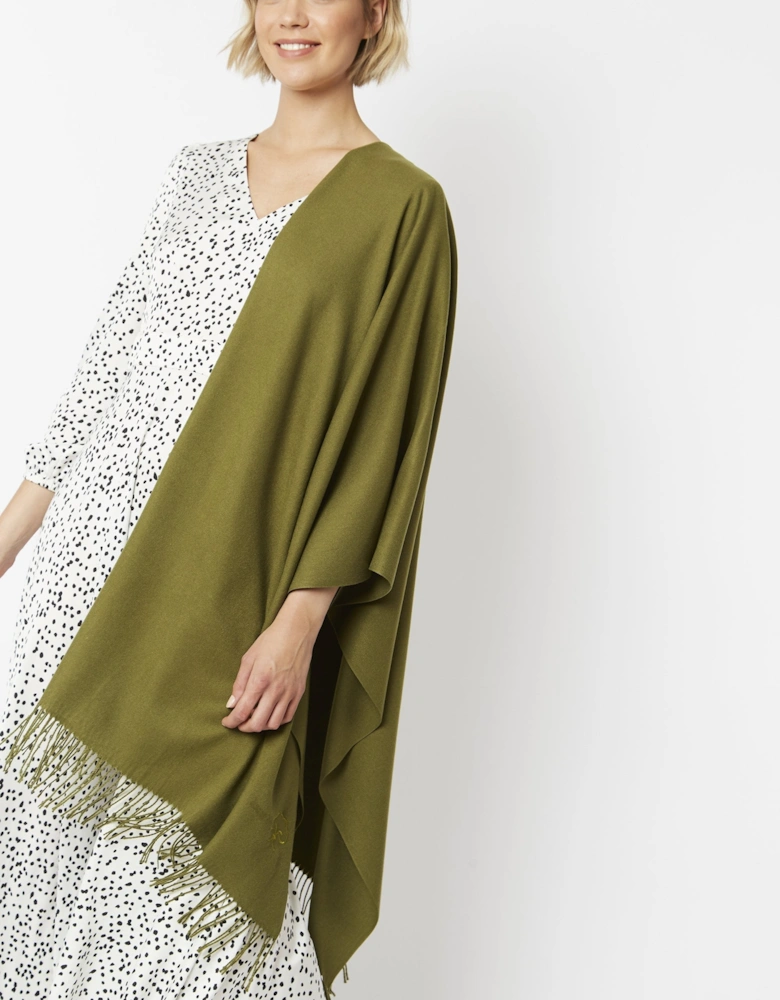 Khaki Cashmere Blend Scarf