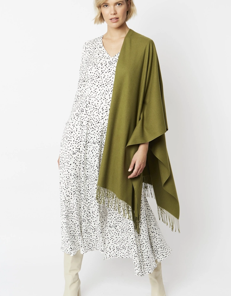 Khaki Cashmere Blend Scarf