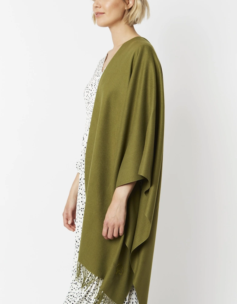 Khaki Cashmere Blend Scarf