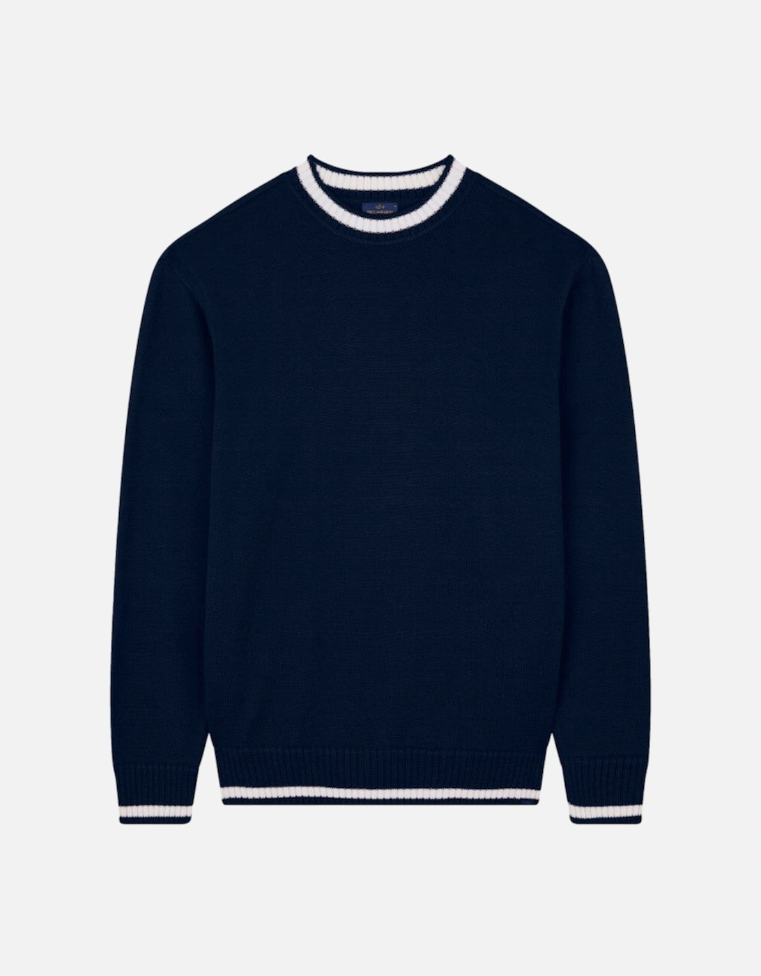 Crew Neck Wool Sweater 050 Navy, 5 of 4