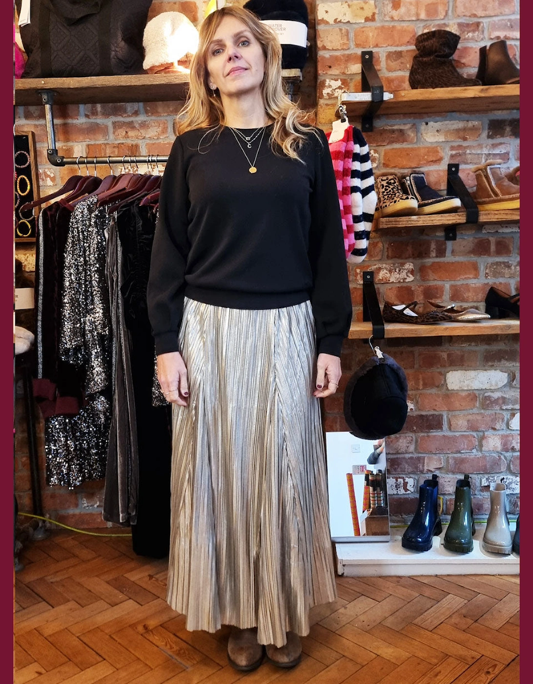 Daphne Skirt In Silver, 4 of 3