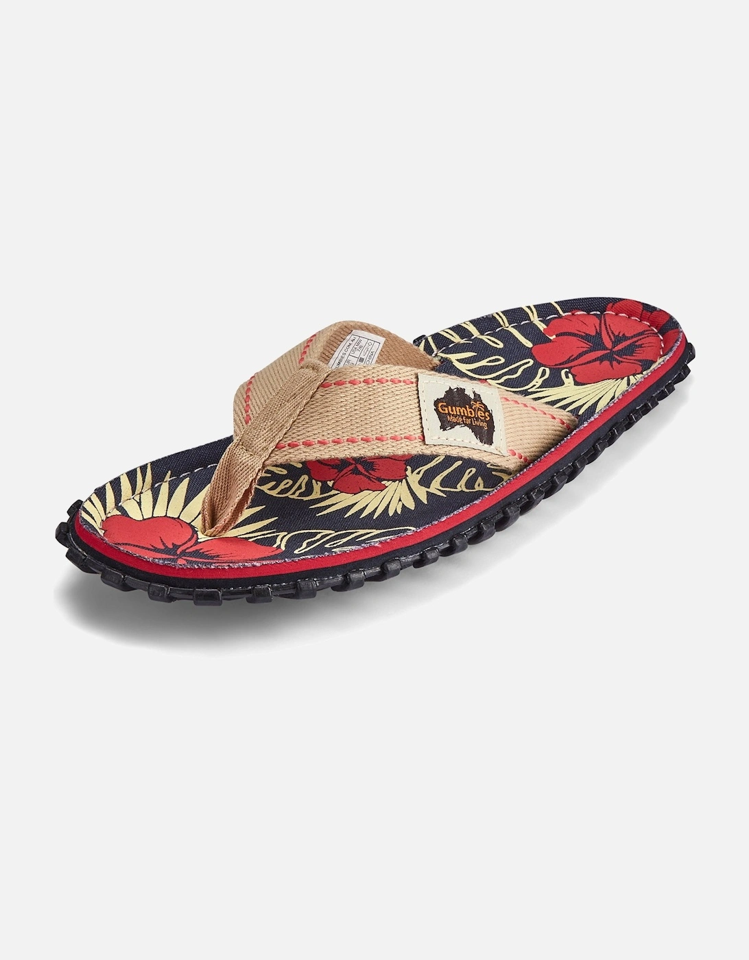 Islander Flip-Flops - Men's - Denim Hibiscus