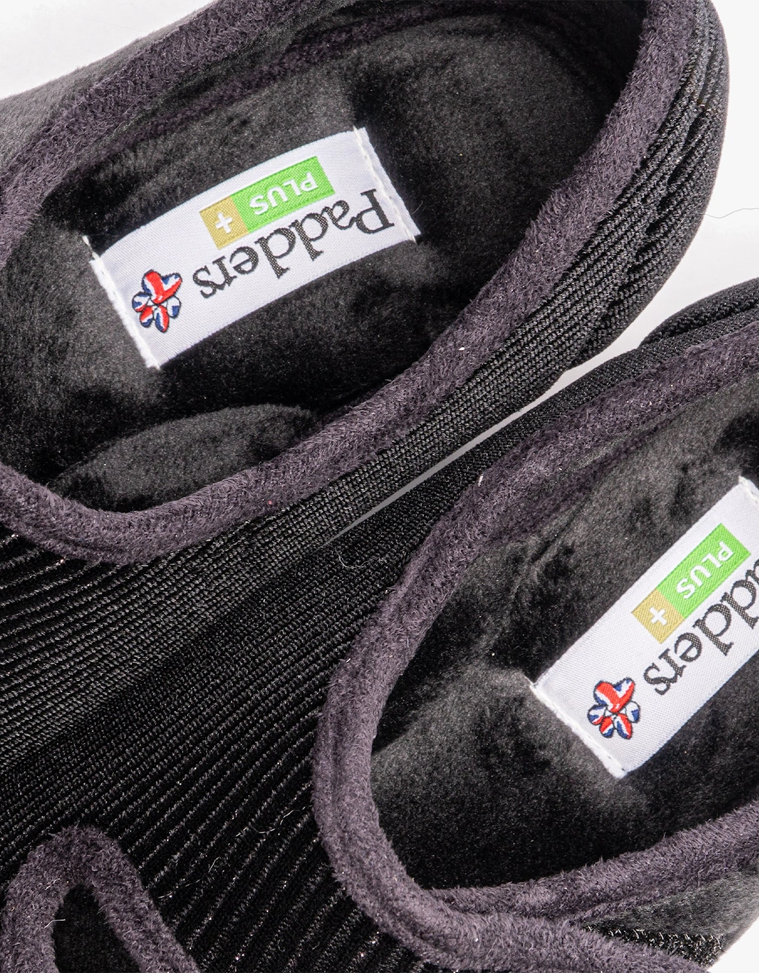 LYDIA X Womens (6E Fit) Touch Fasten Slippers Black