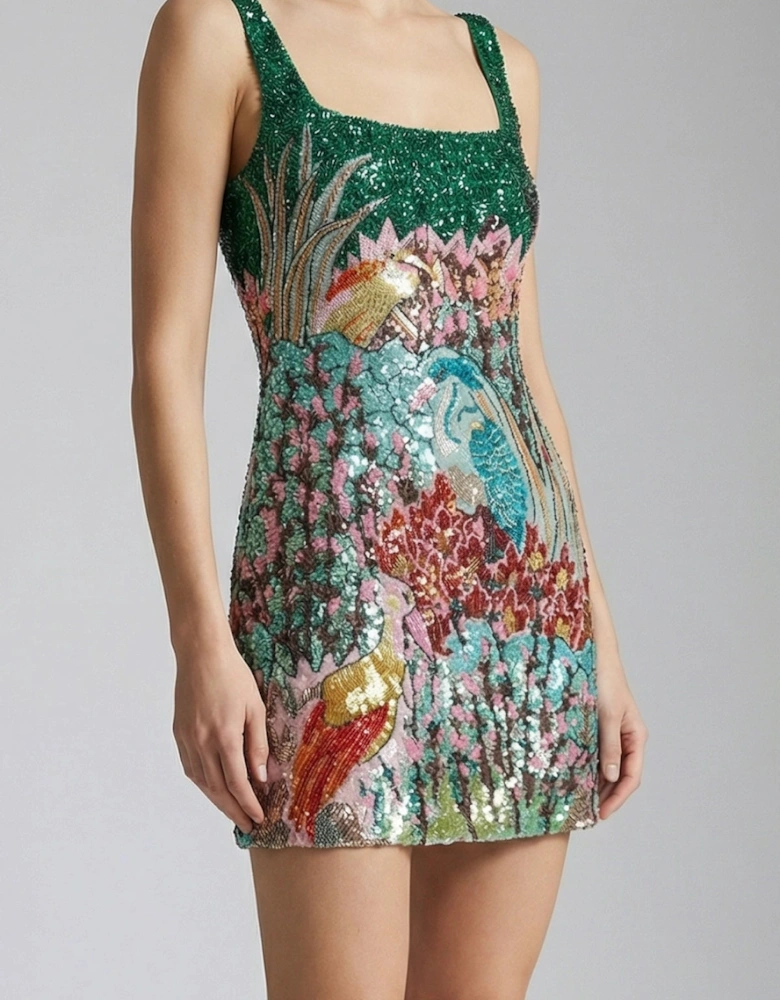 Montrose Green Mini Dress