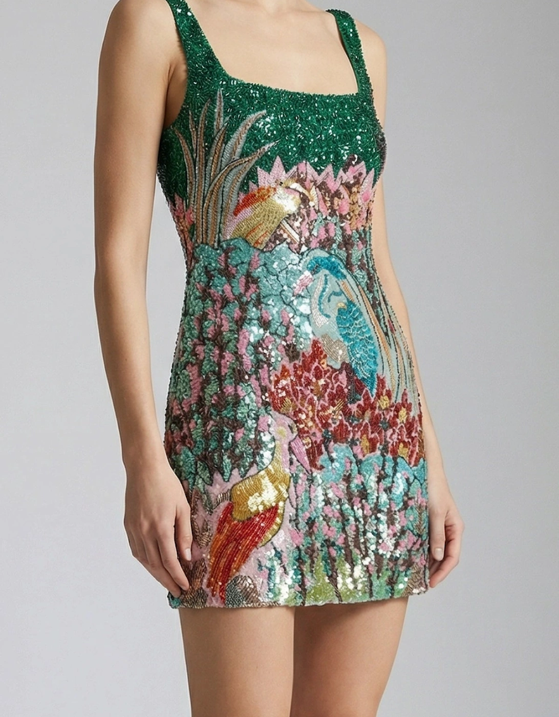 Montrose Green Mini Dress