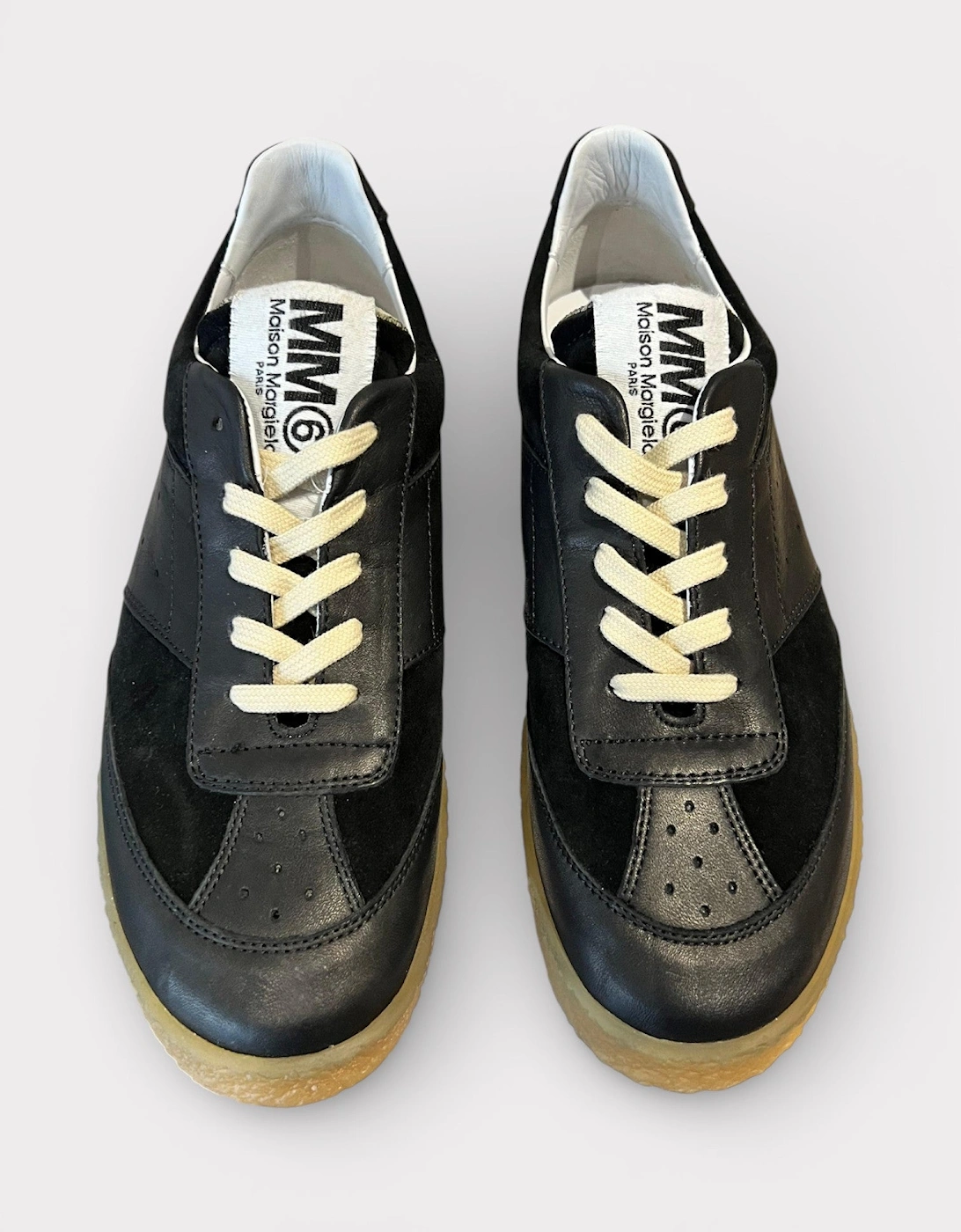 MM6 6 Court Low-top Sneakers Black