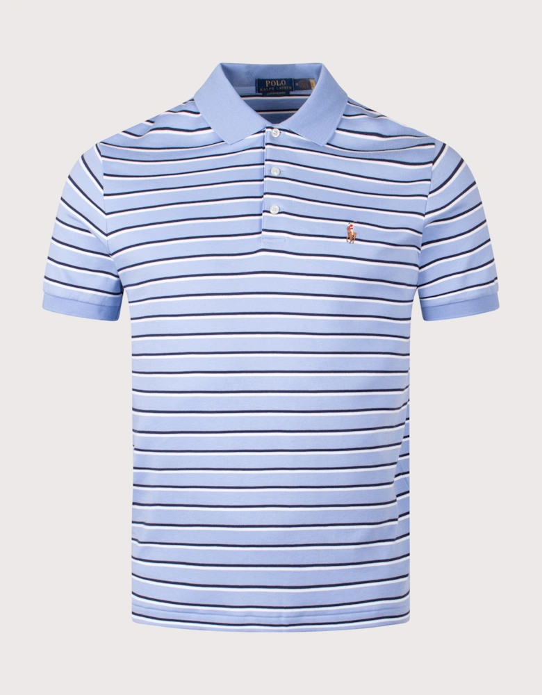 Custom Slim Fit Striped Soft Cotton Polo Shirt