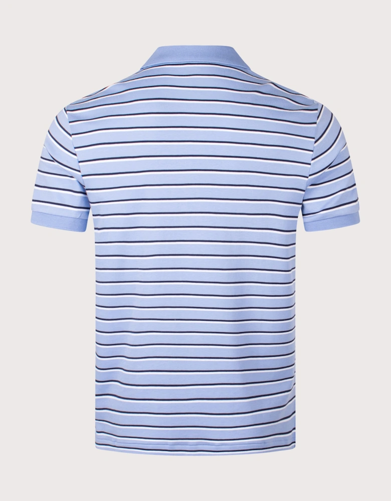 Custom Slim Fit Striped Soft Cotton Polo Shirt