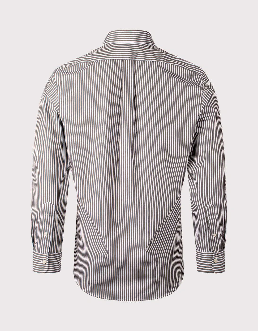 Custom Fit Striped Stretch Poplin Shirt