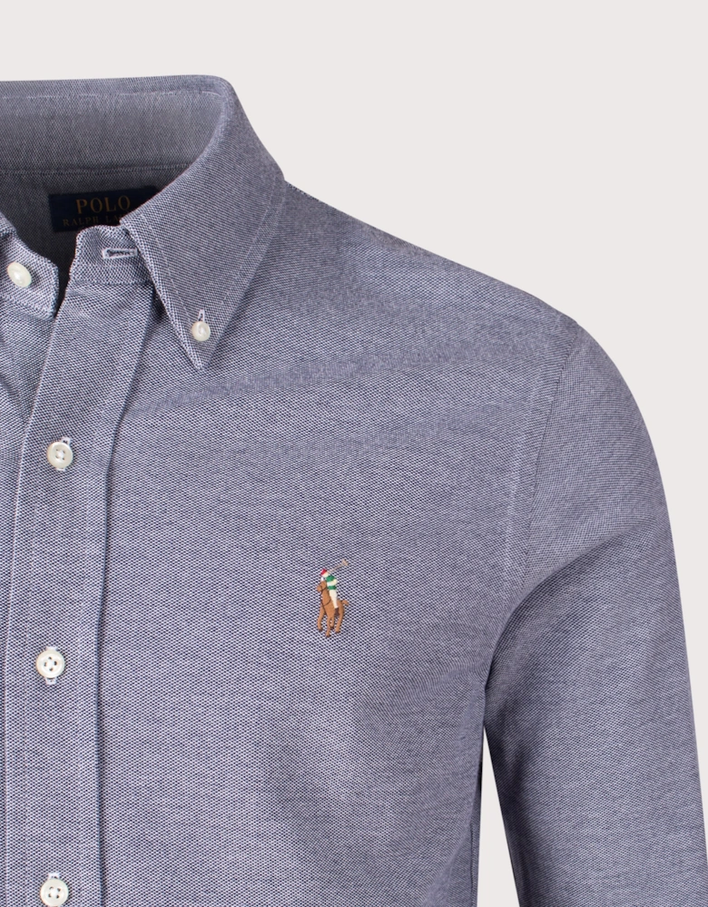 Mesh Knit Oxford Shirt