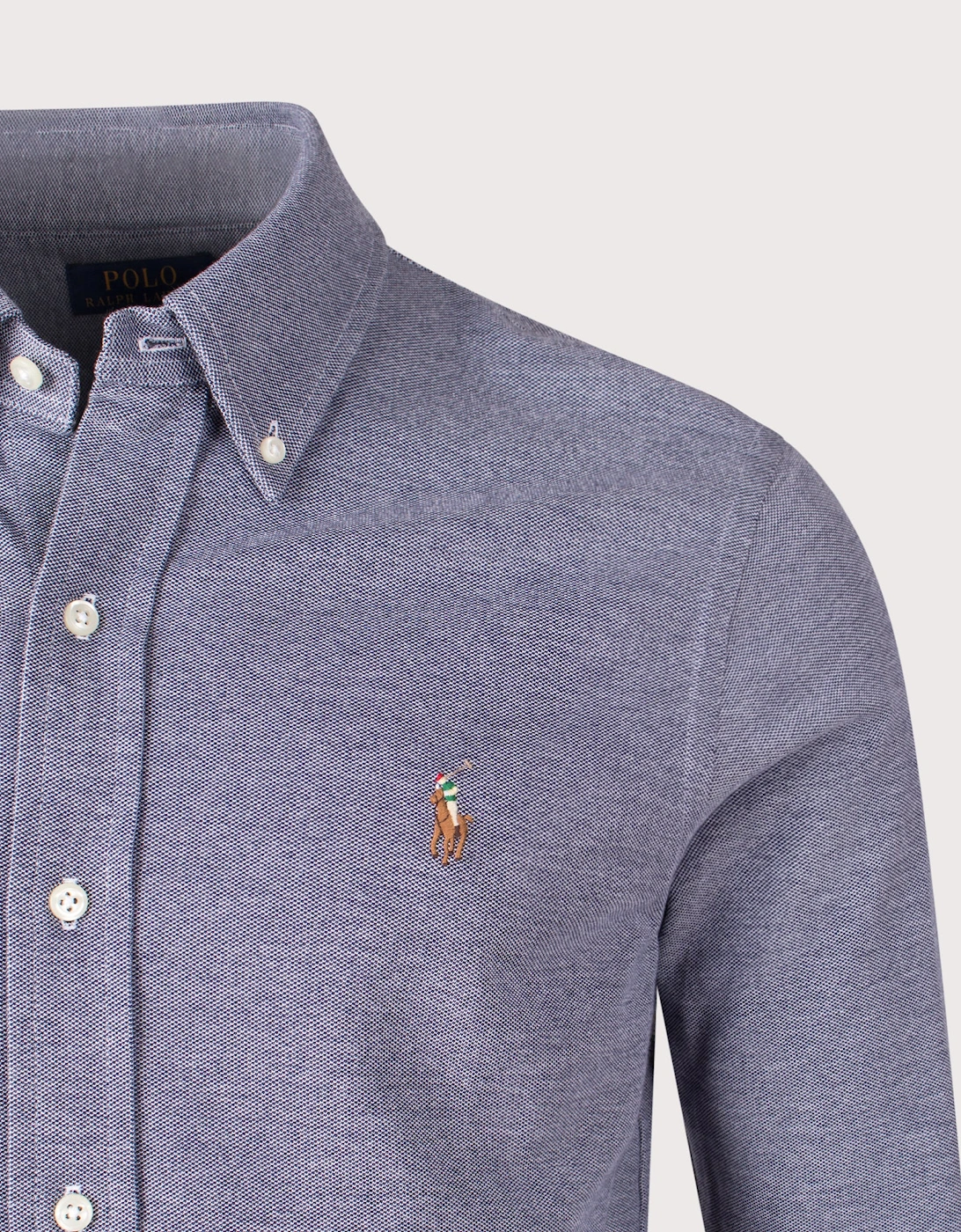 Mesh Knit Oxford Shirt