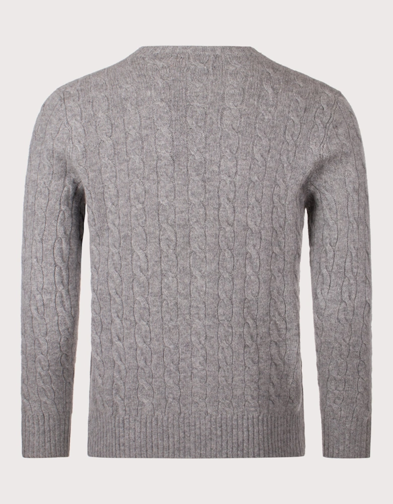 Cashmere Blend Cable Knit Jumper