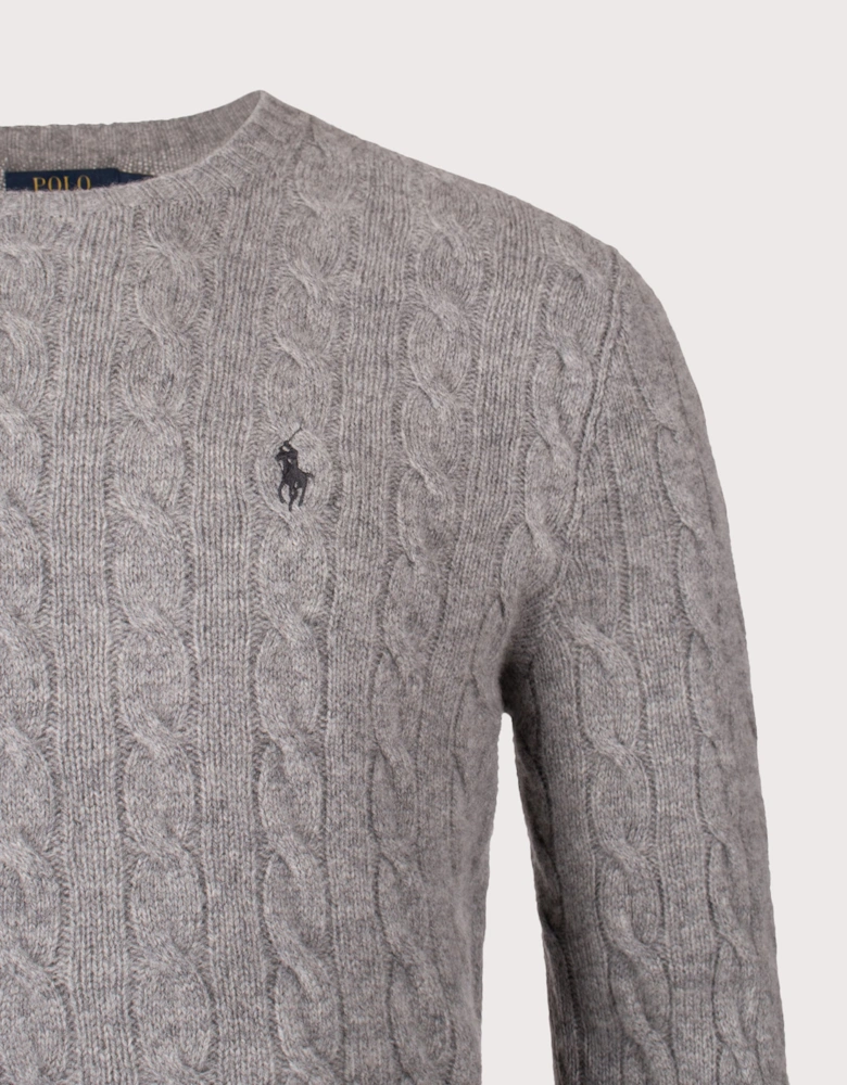 Cashmere Blend Cable Knit Jumper